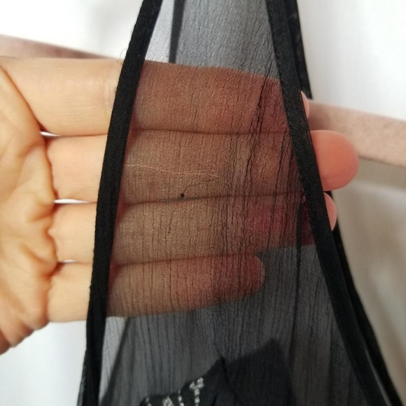 NWT Christopher Kane 100% silk black chiffon dress size 12 - Picture 5 of 8